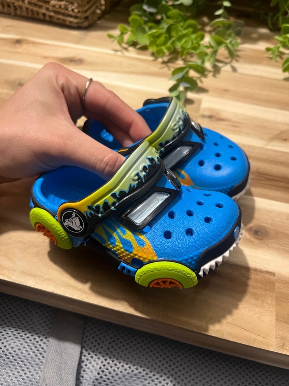 Blue monster truck crocs - BRAND NEW